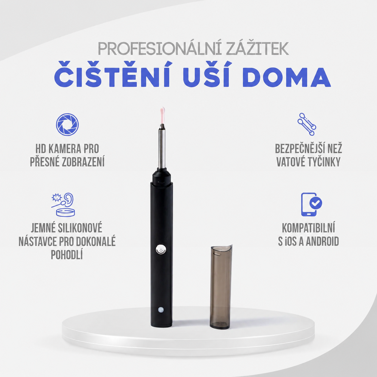 EarGlow: Čistič ušního mazu s kamerou